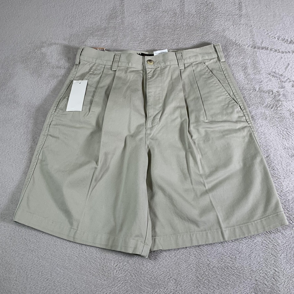 Vintage Timberland Stratham Pleated Twill Shorts Mens 30‎ Beige Weathergear 90s